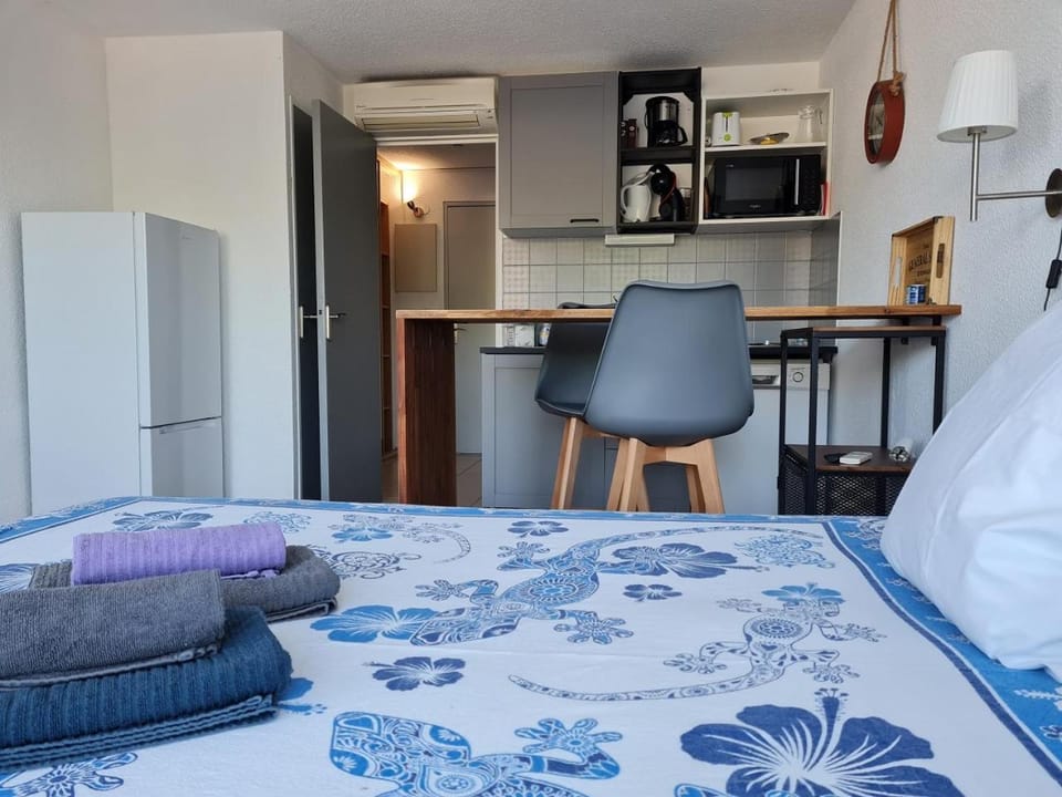 Studio 43 climatisé terrasse vue mer Apartment in Le Grau-du-Roi