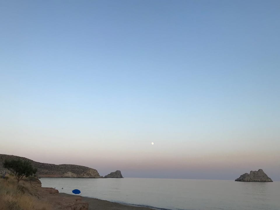 Night, Natural landscape, Beach, Sea view