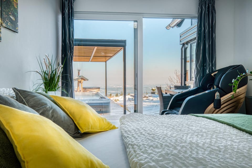 Bed, Massage, Bedroom, Pool view