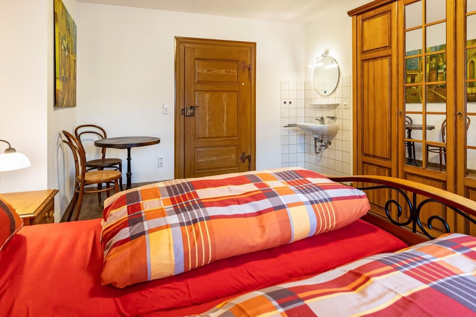 Property building, Living room, Bedroom