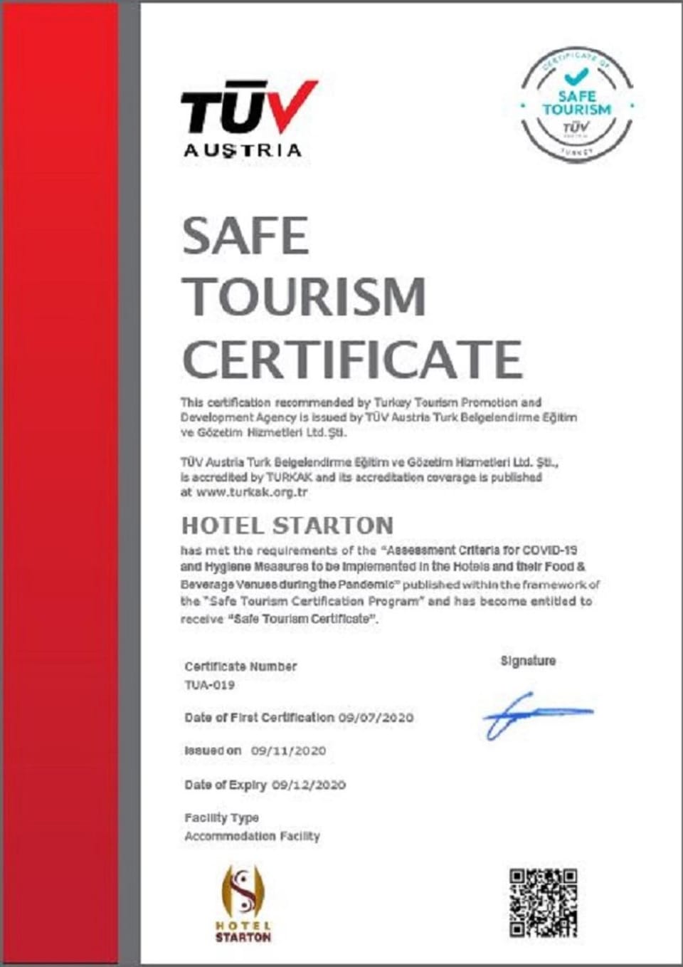 Certificate/Award
