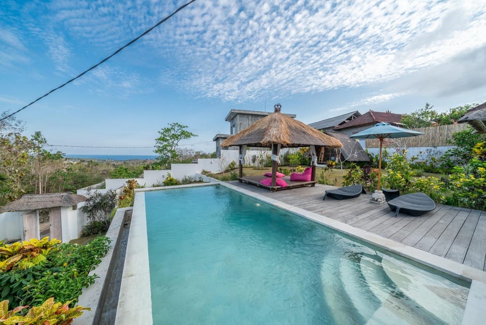 Pool view, Sea view, Swimming pool, sunbed