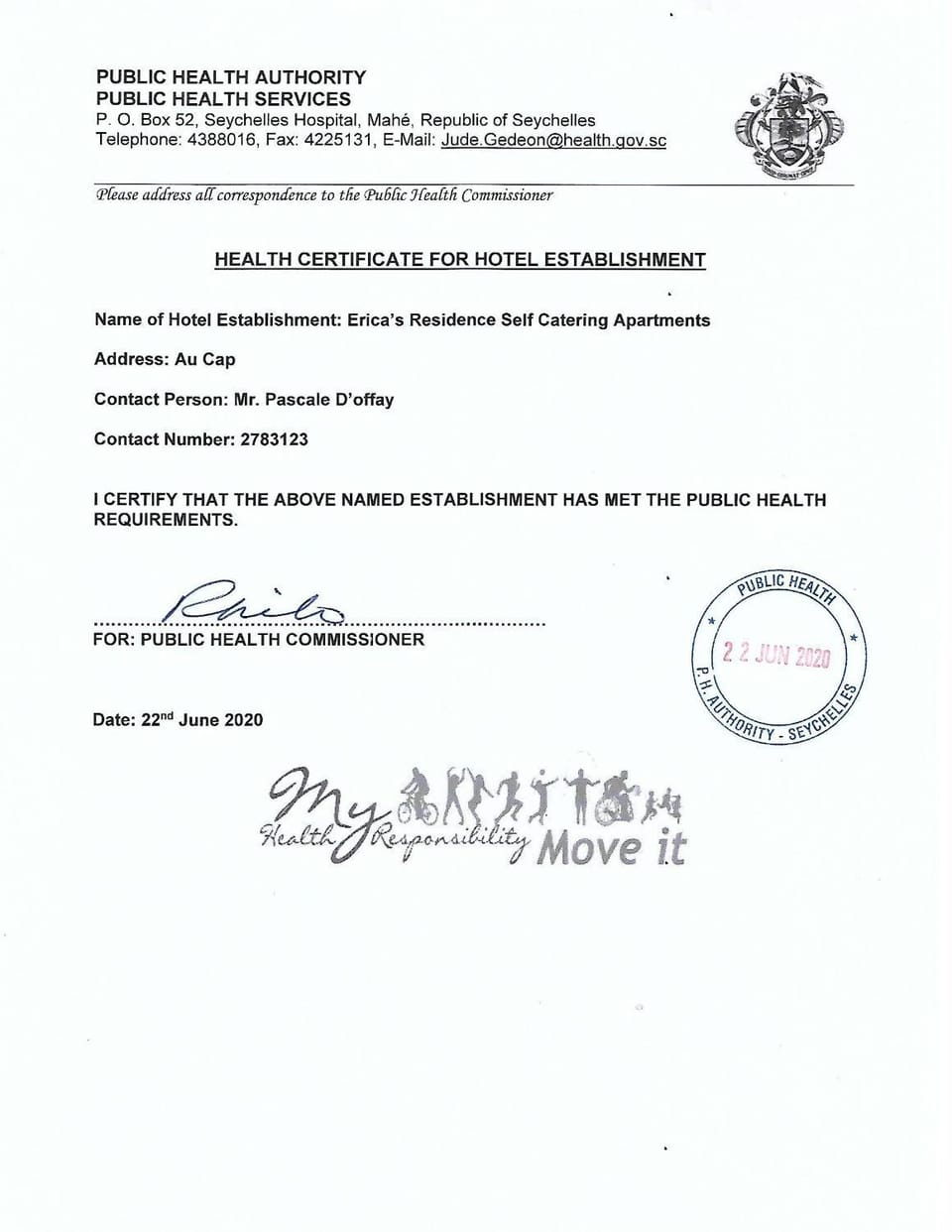 Certificate/Award
