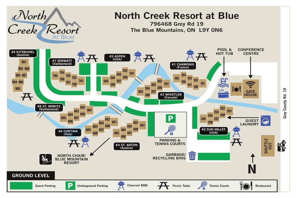Condo 310 at North Creek Resort Hotel in Grey Highlands
