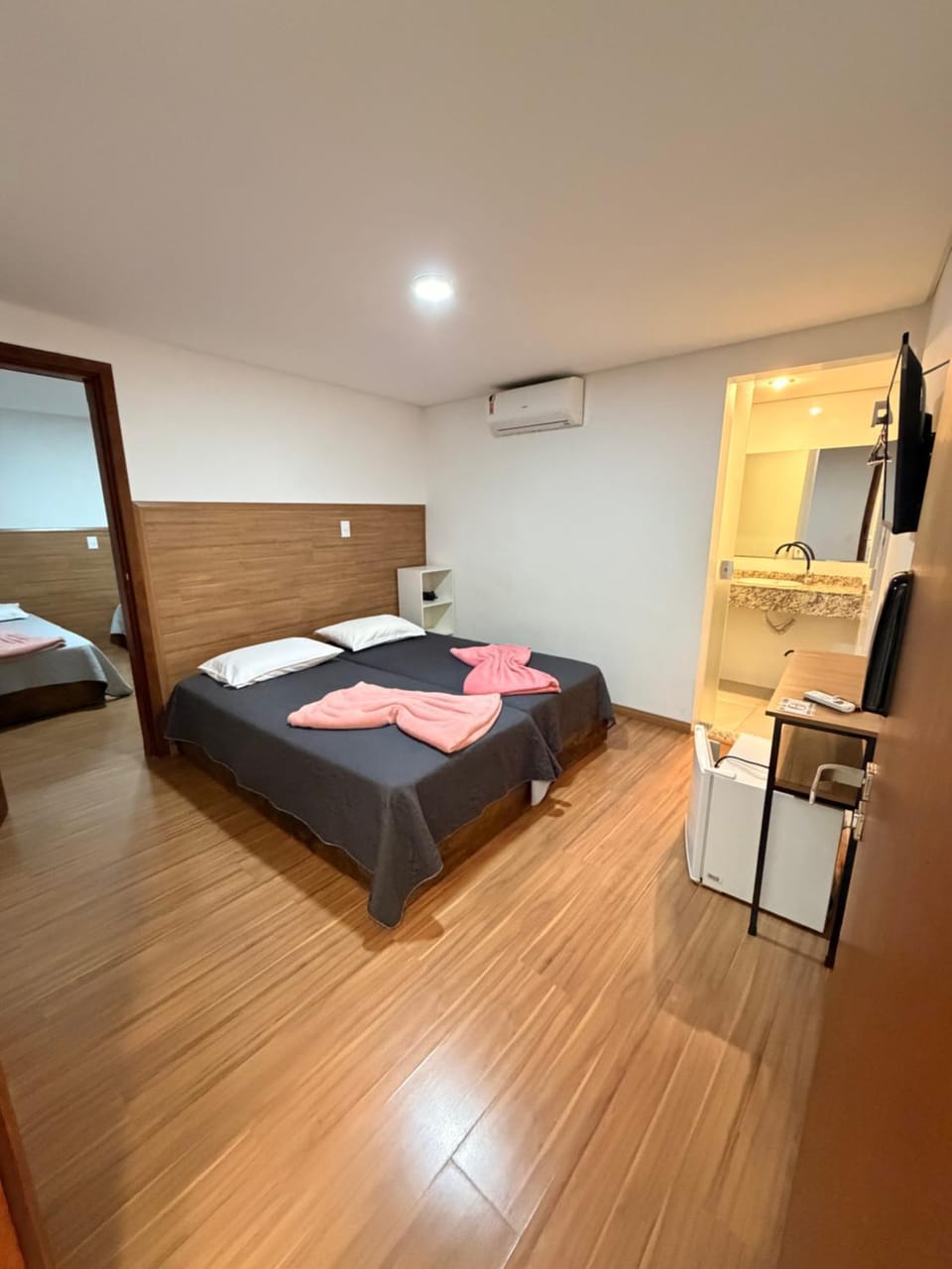 Bed, TV and multimedia, minibar, air conditioner