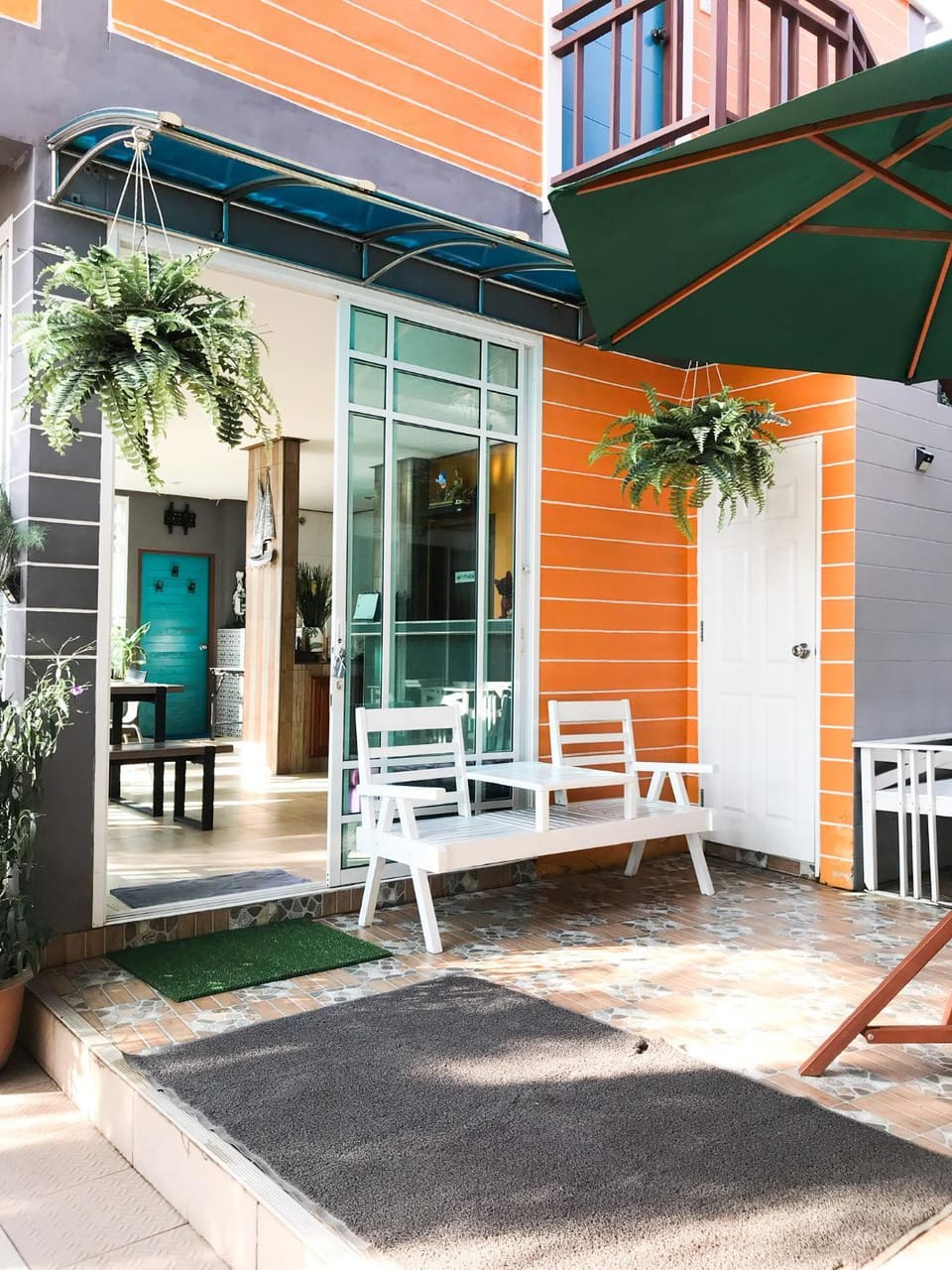 Property building, Patio, Day