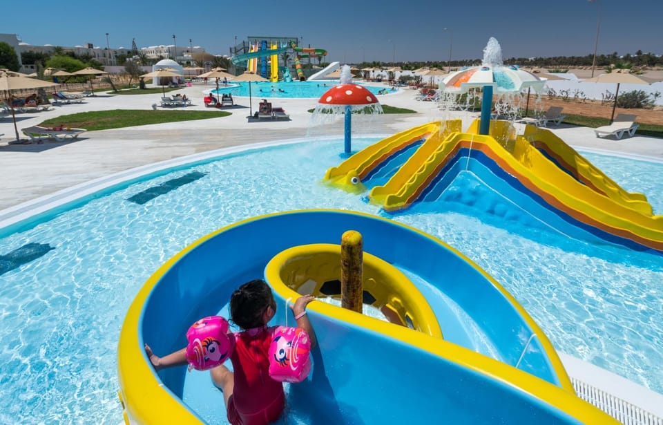 People, Aqua park, Swimming pool, children