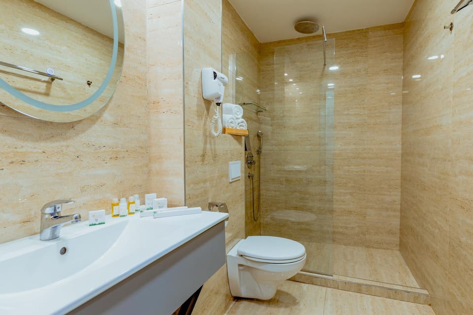 Shower, Property building, Bathroom