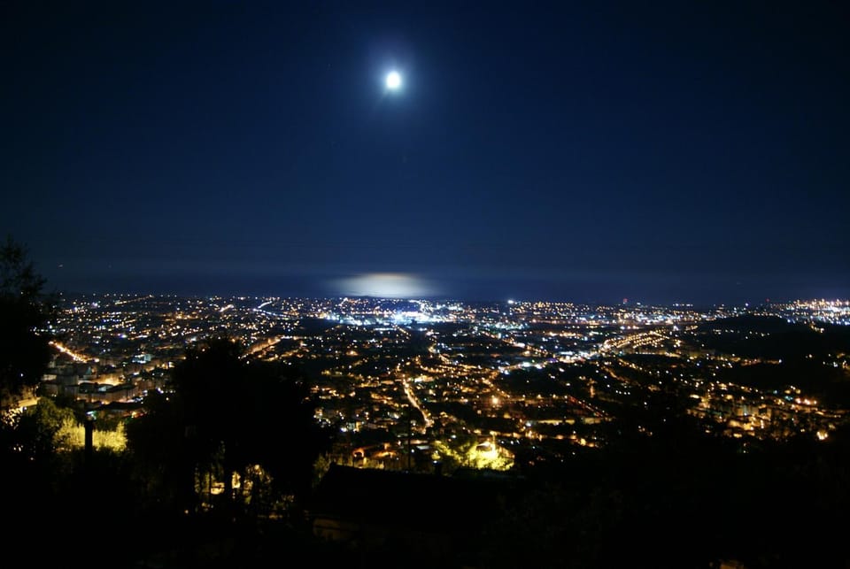 Night, City view, Landmark view, Sea view