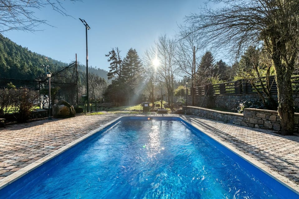 Swimming pool, Sunset