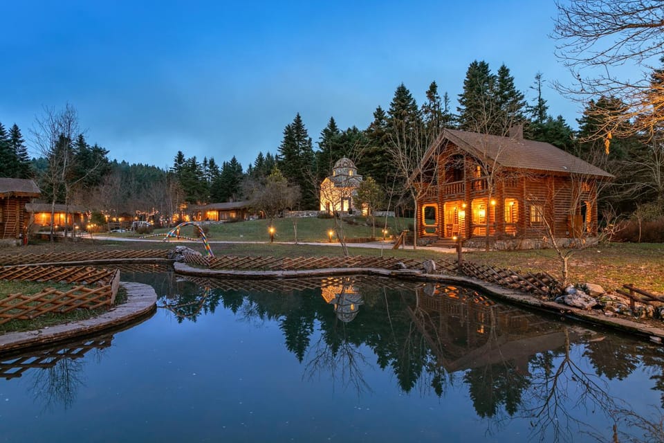 Property building, Lake view, Sunset