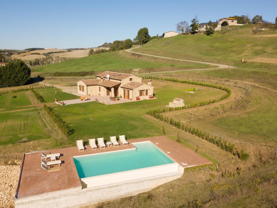 Property building, Facade/entrance, Neighbourhood, Bird's eye view, Garden