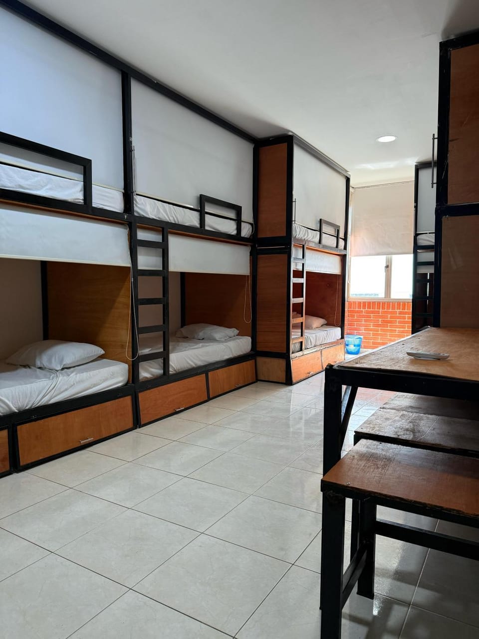 Photo of the whole room, bunk bed