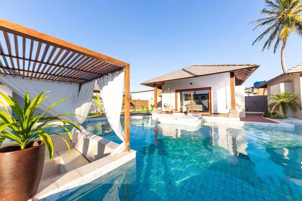 Property building, Patio, Pool view