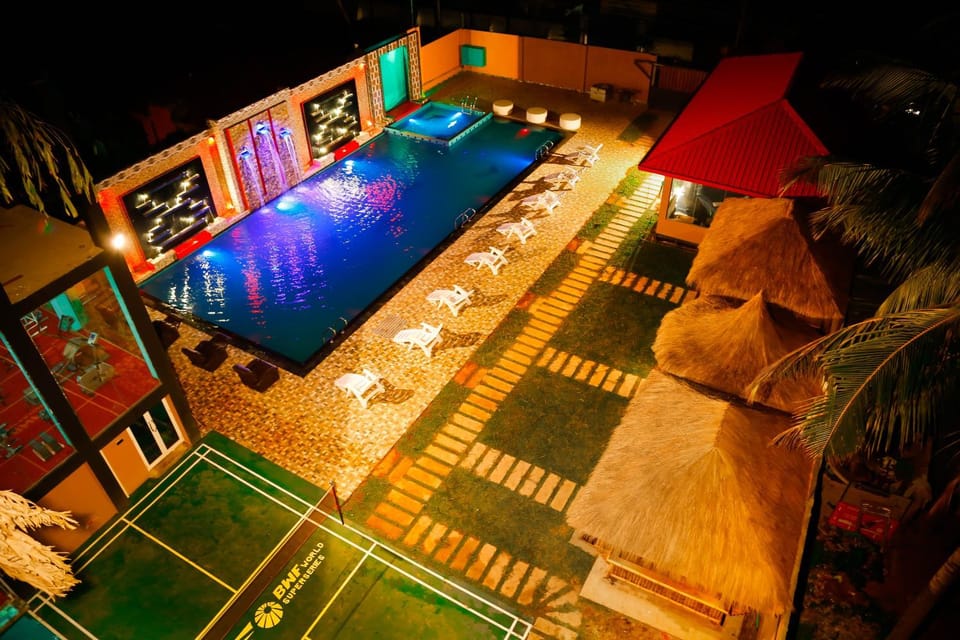 On site, Pool view, Location