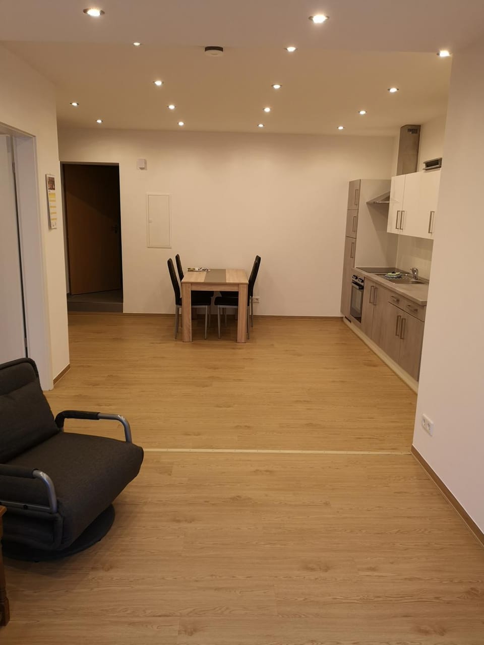 Living room, kitchen