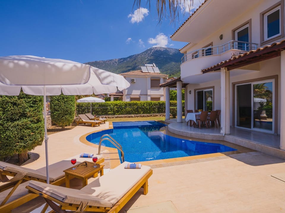 Spring, Mountain view, Pool view, Swimming pool, sunbed