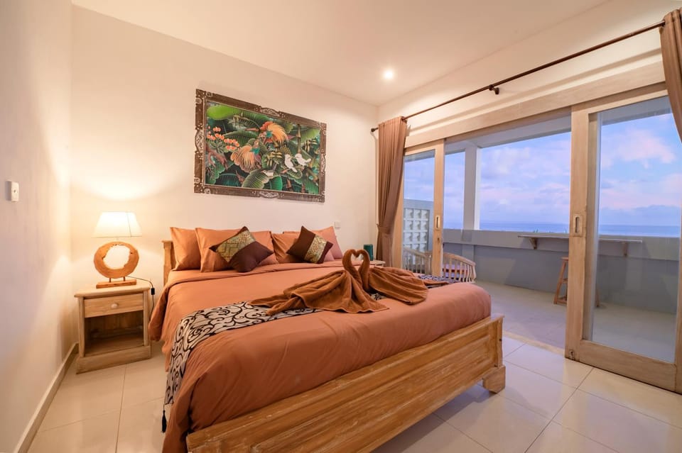 Bed, Photo of the whole room, Bedroom, Sea view