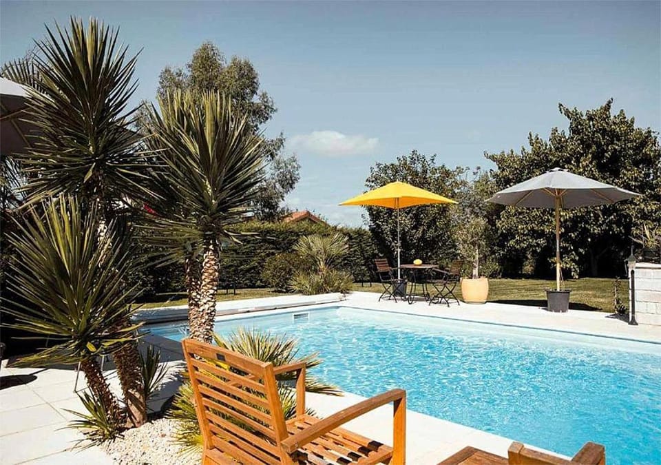 Spring, Garden, Garden view, Pool view, Swimming pool, sunbed