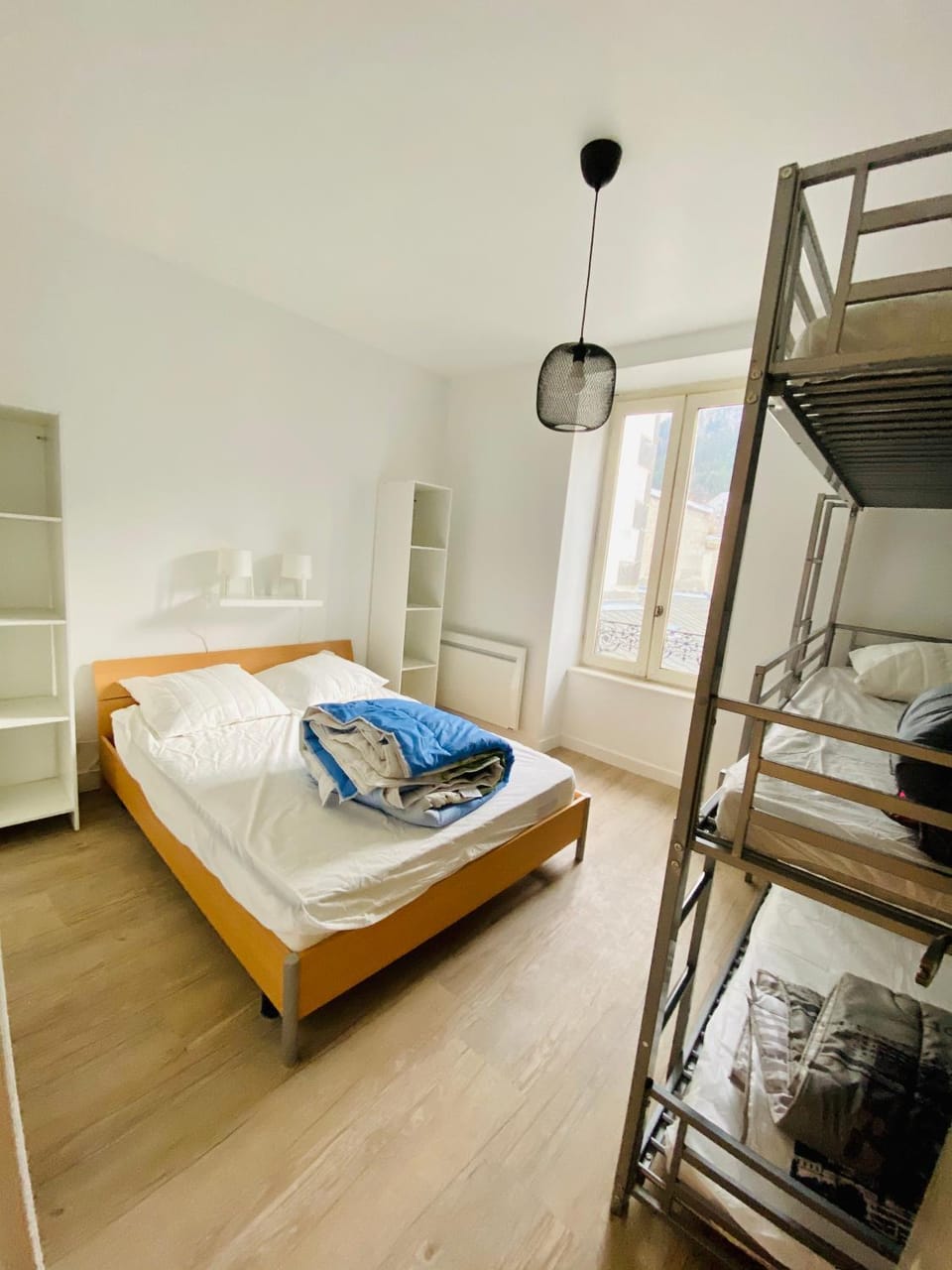 Bed, Photo of the whole room, Bedroom, bunk bed