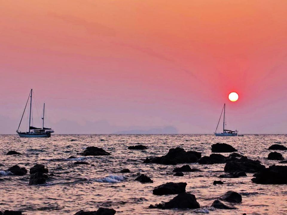 Natural landscape, Sea view, Sunset