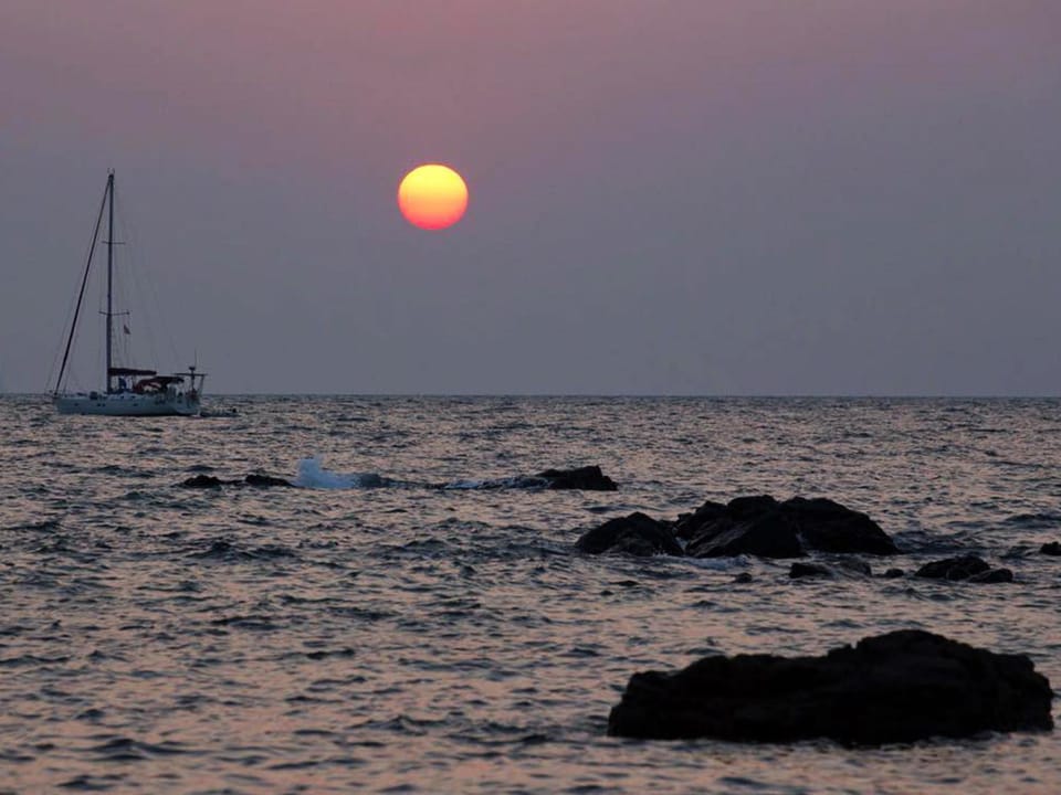 Natural landscape, Sea view, Sunset