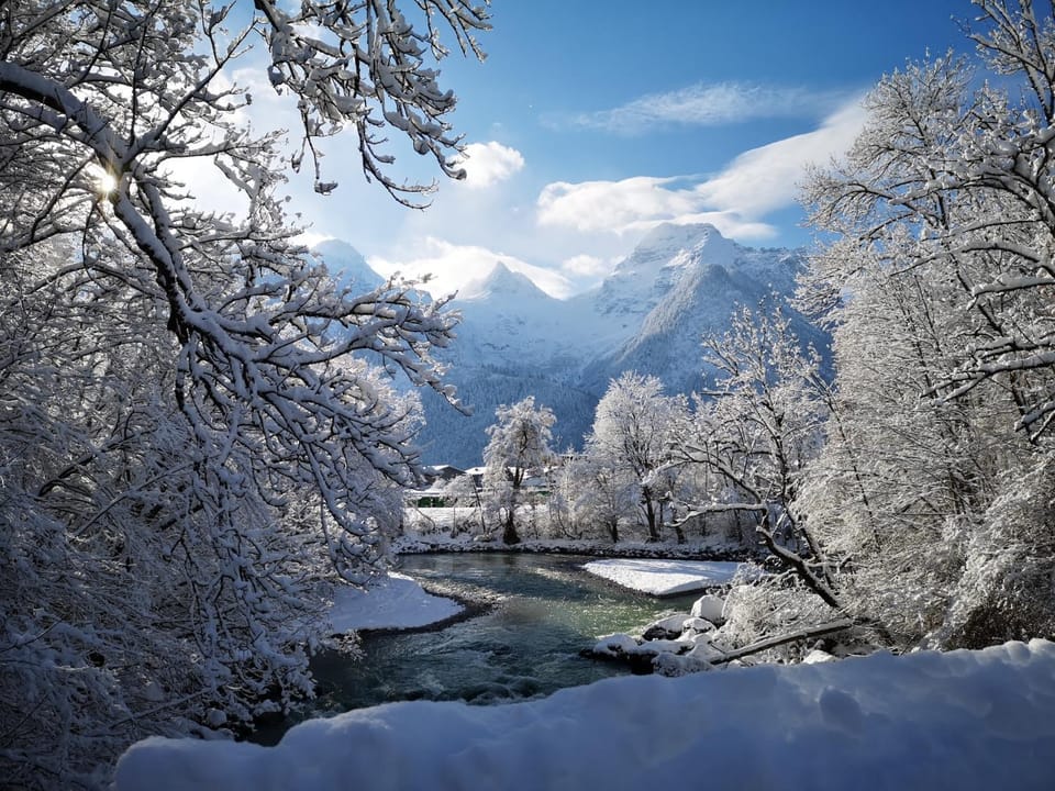 Natural landscape, Winter, River view