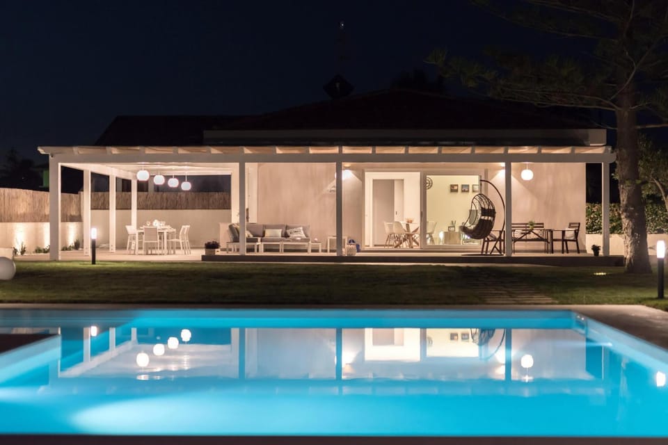 Property building, Patio, Facade/entrance, Off site, Pool view