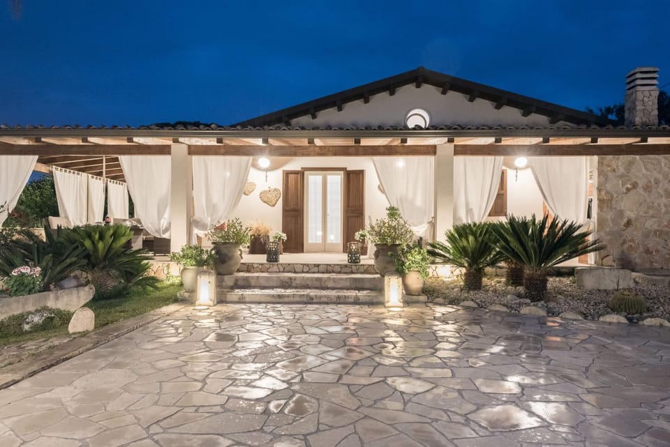 Property building, Night, Garden, Other, Garden view