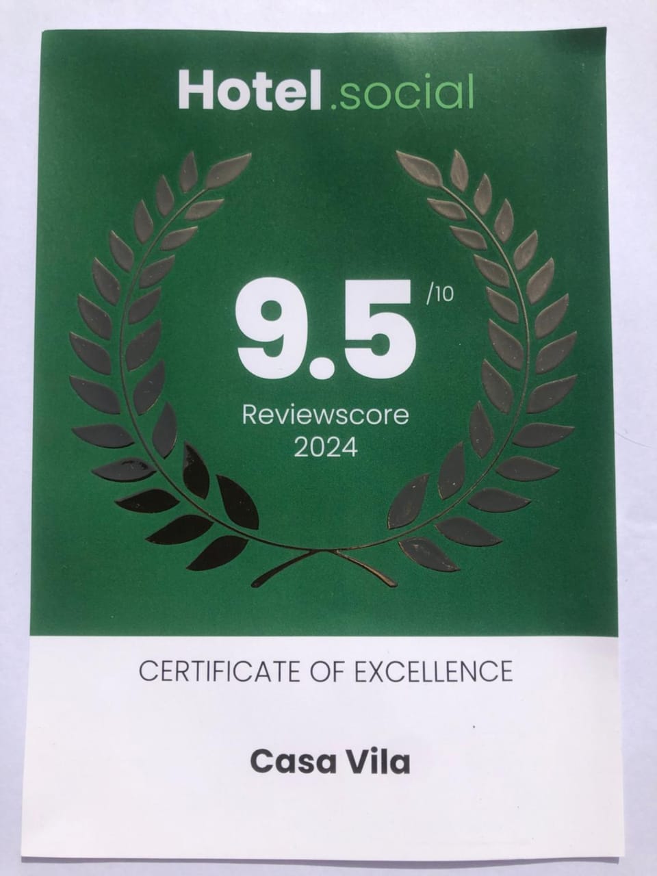 Certificate/Award