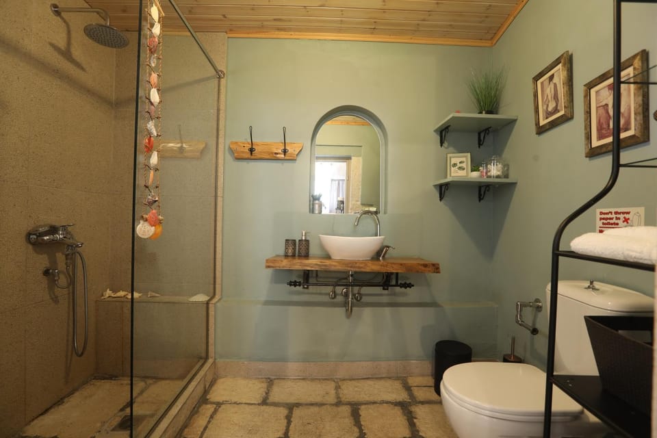 Joannas Sea-View Stone House Apartment in Corfu, Greece