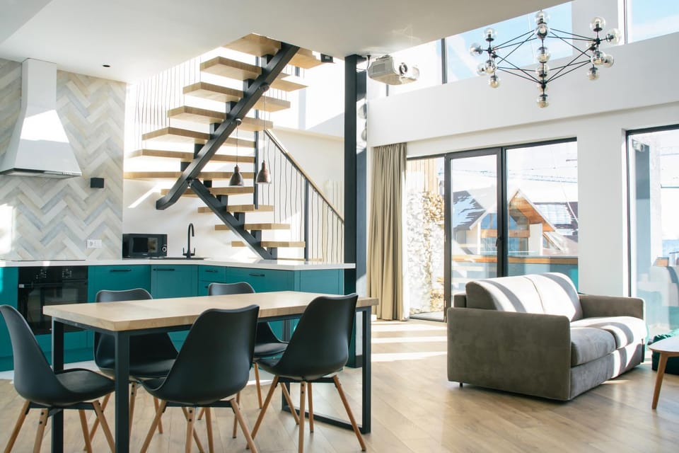 Living room, Seating area, Dining area