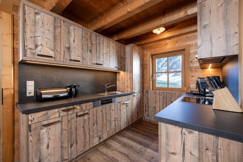 Kitchen or kitchenette, stove, toaster, kitchen