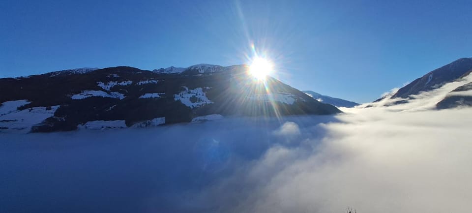 Natural landscape, Mountain view, Sunrise
