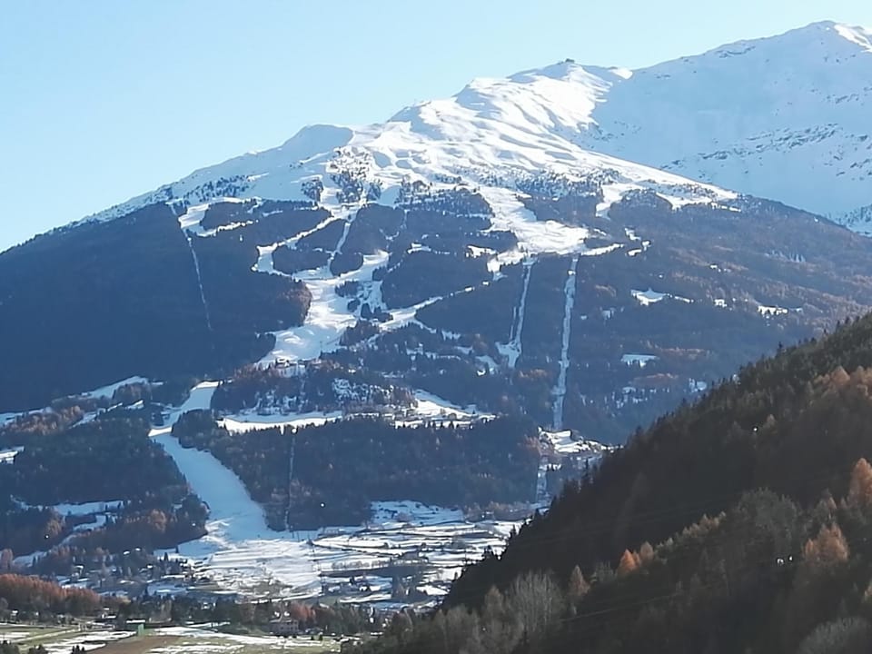 Natural landscape, Winter, Skiing, Mountain view
