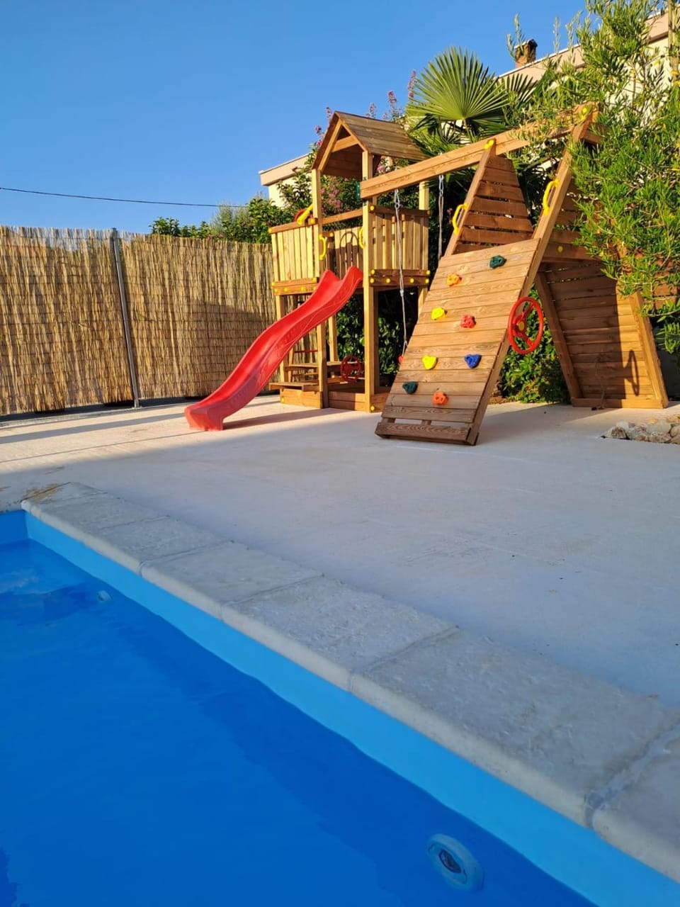Day, Children play ground, Pool view