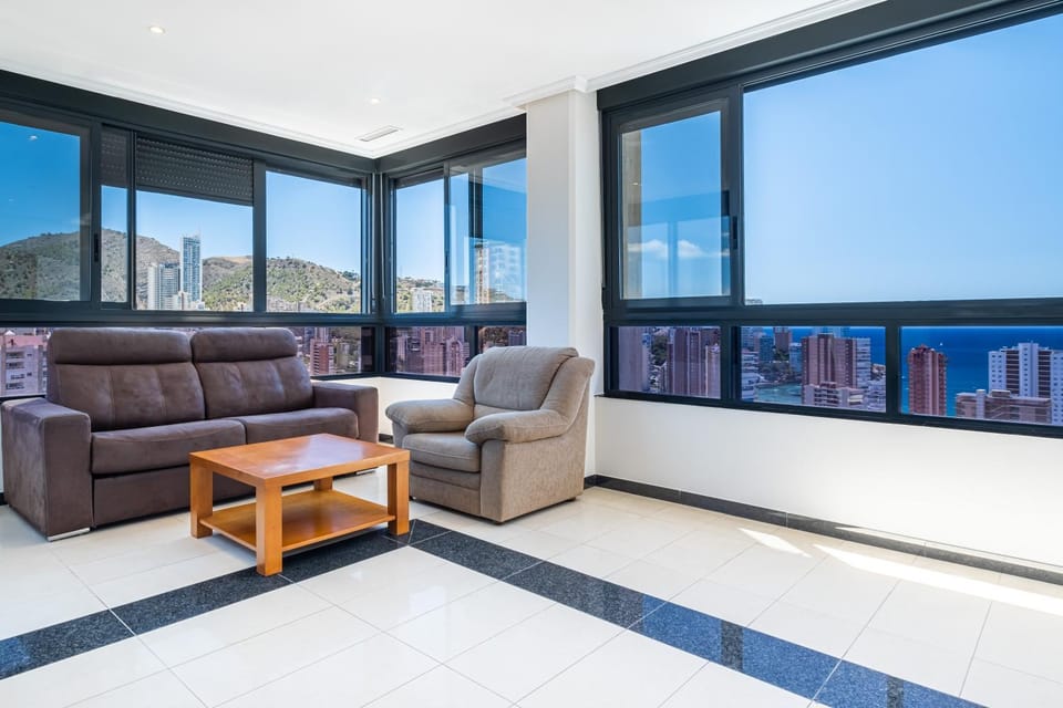 Day, View (from property/room), Living room, Sea view