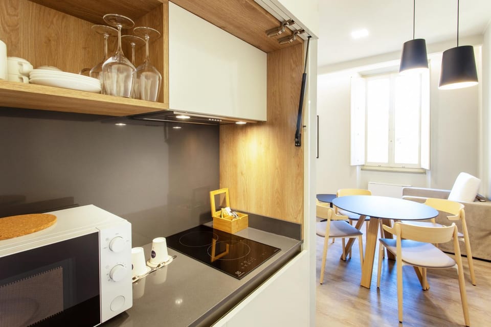Kitchen or kitchenette, Living room