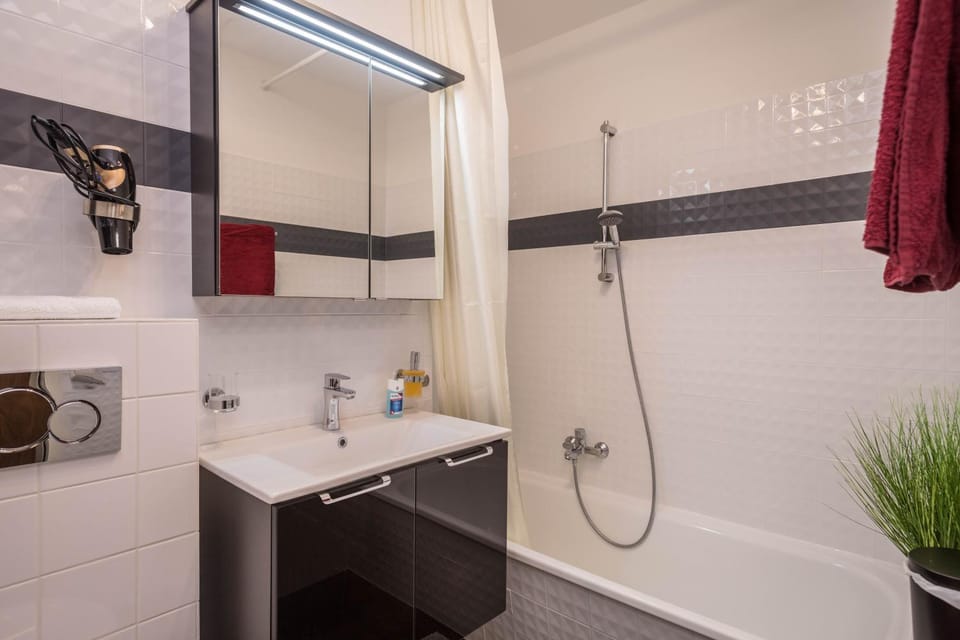 Bathroom, Living room
