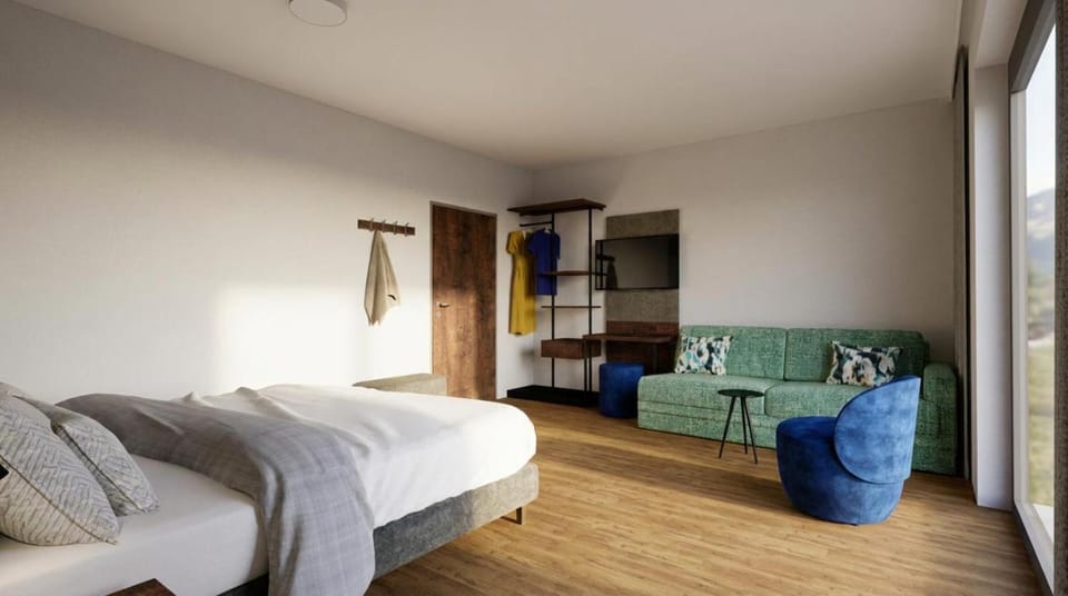 Living room, Photo of the whole room, Seating area, Bedroom