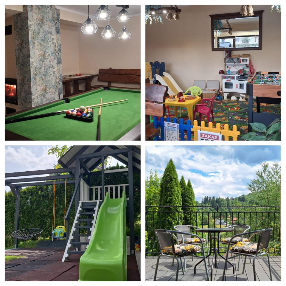 Willa Jarmar - sala kominkowa z bilardem, wewnętrzny oraz zewnętrzny plac zabaw Vacation rental in Poland