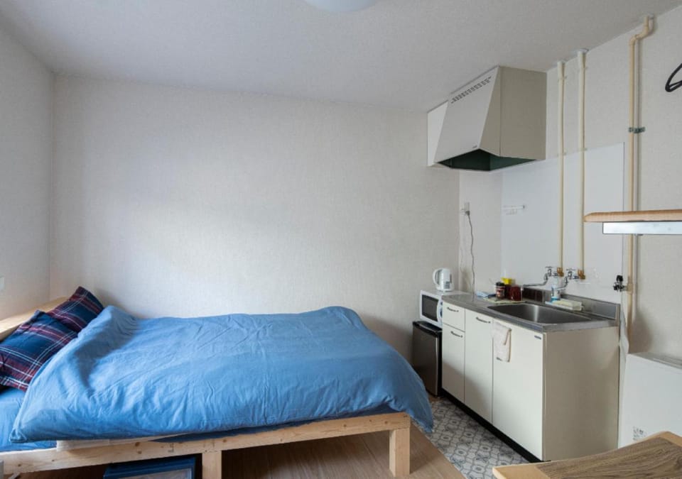 Bed, Kitchen or kitchenette, Photo of the whole room