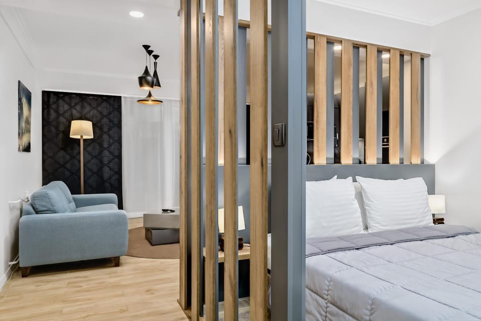 Bed, Living room, Bedroom