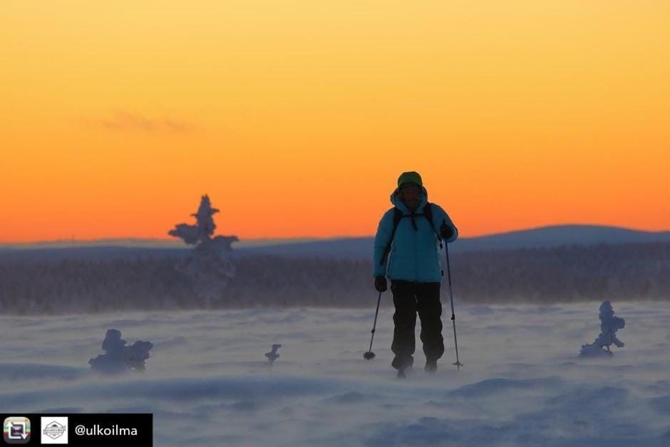 People, Neighbourhood, Natural landscape, Activities, Winter, Skiing, Sunset