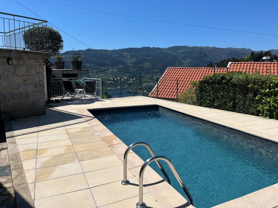 Pool view, Swimming pool, sunbed