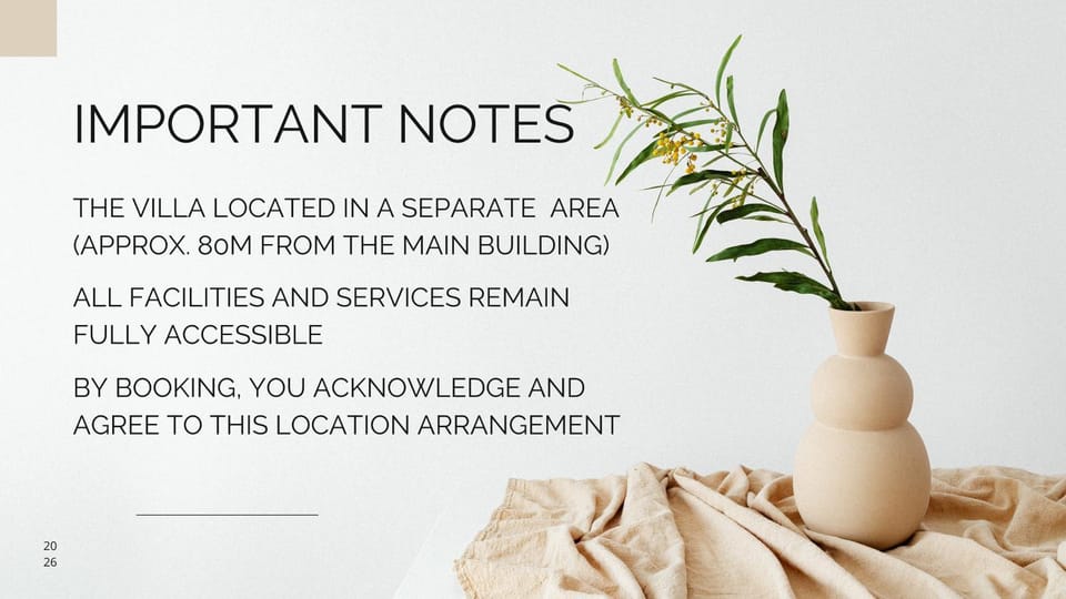 Area and facilities