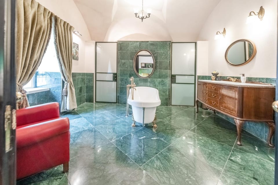 Shower, Toilet, Bathroom, Inner courtyard view, Bath