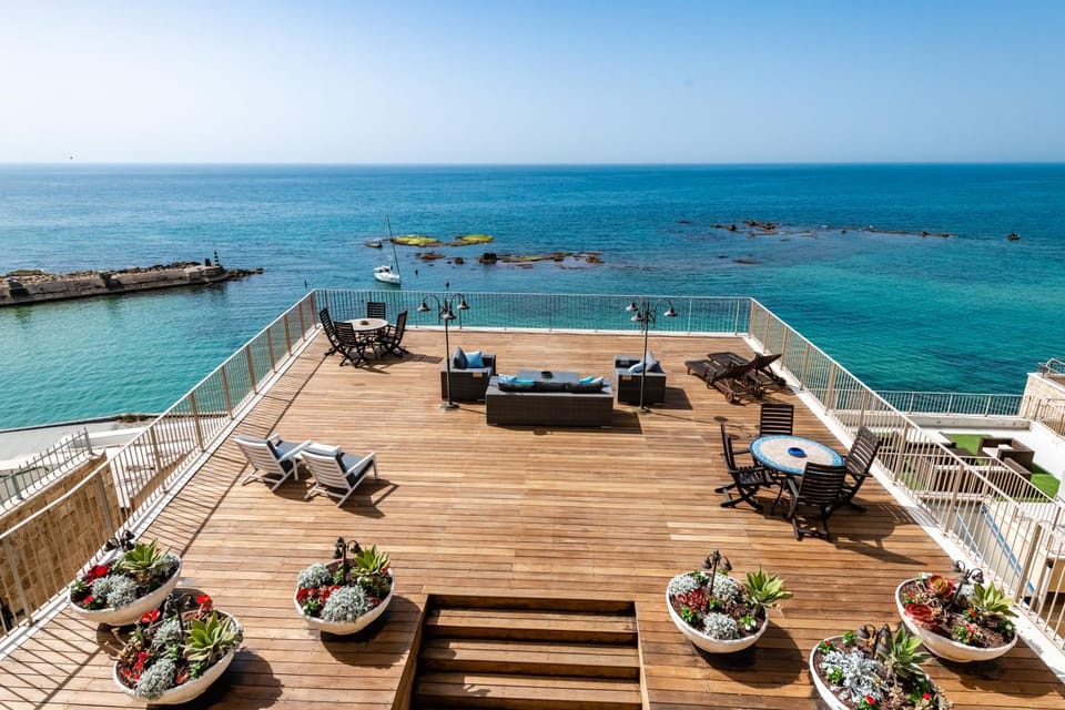 Patio, Natural landscape, Balcony/Terrace, Sea view