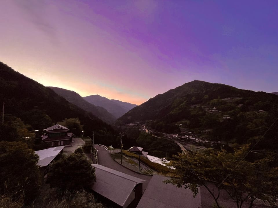 Natural landscape, Mountain view, Sunset