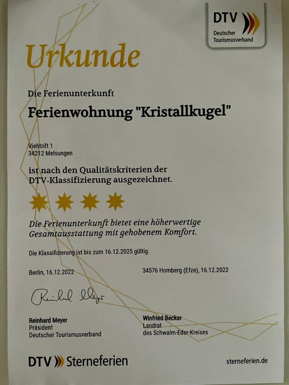 Certificate/Award